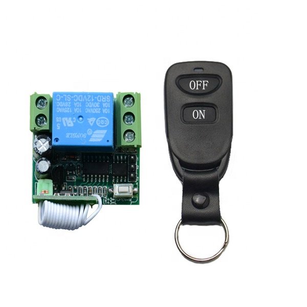 DC12v 1-Channel 315/433MHz Transmitter and Receiver RF Universal Car Alarm Garage Doors Wireless Remote Control