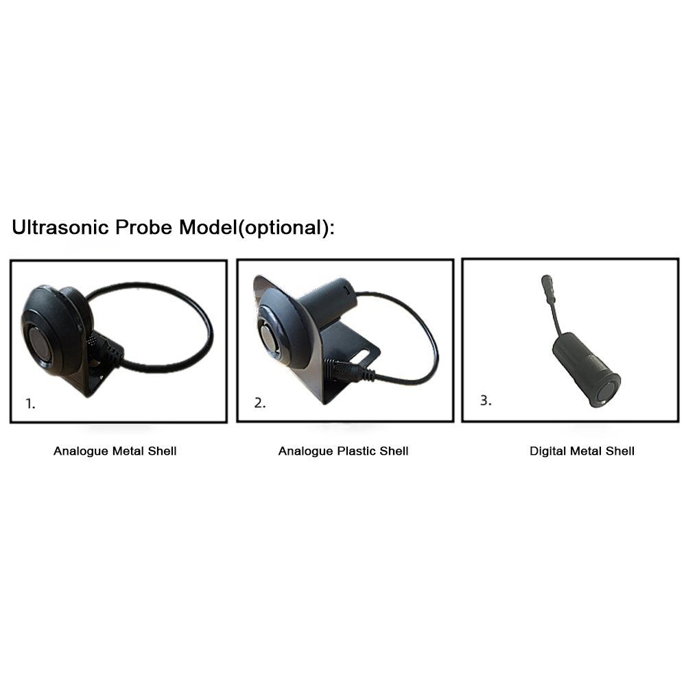 Digital 4 Probes No Drilling Waterproof Ip67 Rear Parking Sensor Kit Truck Side Bus Blind Zone Early Warning System With Buzzer