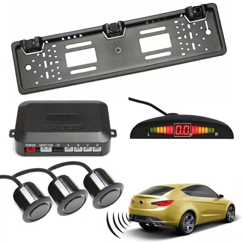 Vehicle Backup Camera Waterproof Car Rear View Camera LICENSE PLATE Parking Sensor System
