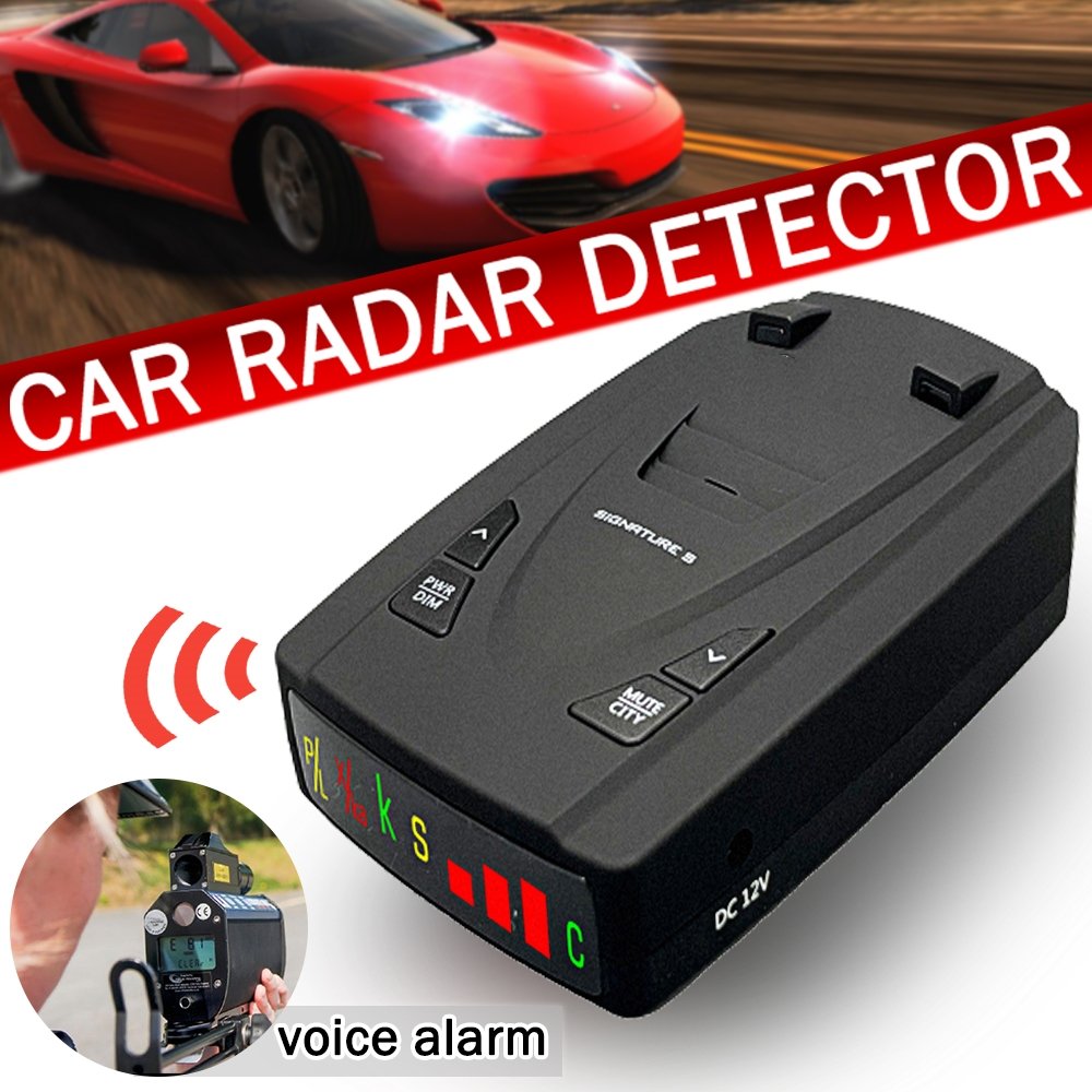 Camry Corolla Civic Keyless Entry Car Radar Detector with Signature Antiradar One-Way Anti-Speed Alarm in English Menu