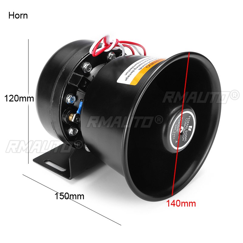 400W 12V 150DB 9-Sound Car Warning Alarm Electronic Siren Loud Car Warning Alarm Police Fire Siren Air Horn Car Horn Cessories