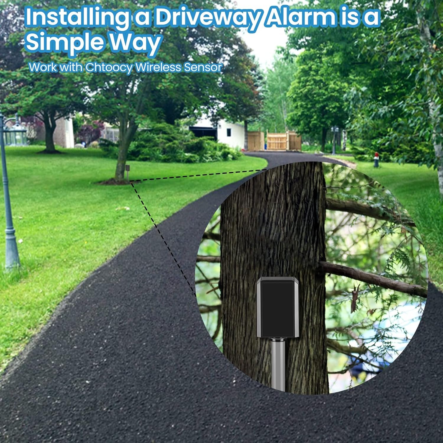 Ultimate Home Security Long Range Driveway Alarm with Motion - Sensing for Cars, Animal - Ignoring & People - Excluding Feature