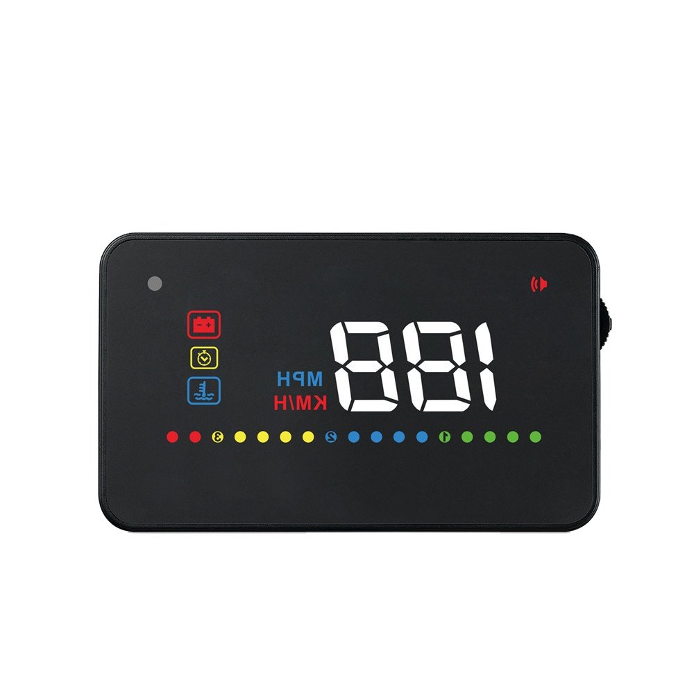Plug and Play HD 3.5 Inch OBD2 Hud Head up Display with Speed Voltage Water Temperature RPM Display Auto Brightness Adjustment