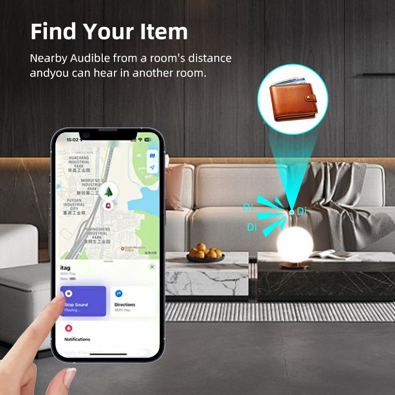 FINDMY GPS Finder Car Key Loss-Proof Finder Wallet Valuables Loss-Proof Tracker Elderly Pet Loss-proof Finder