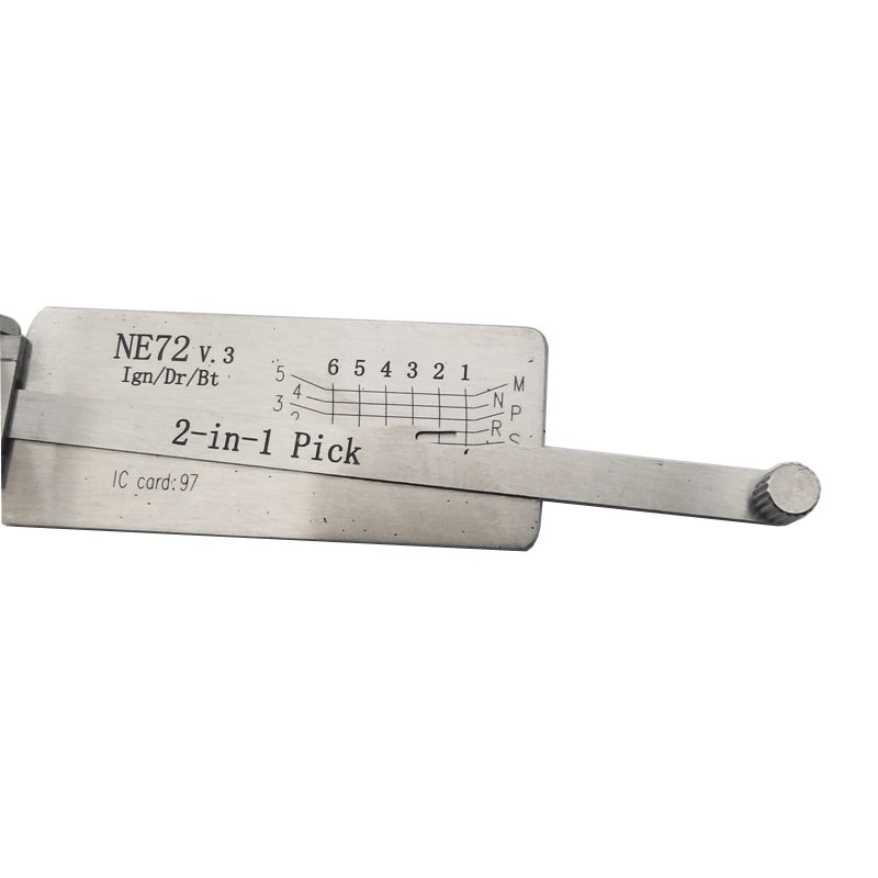 LISHI NE72 2in 1 Car Door Lock Pick Decoder Unlock Tool