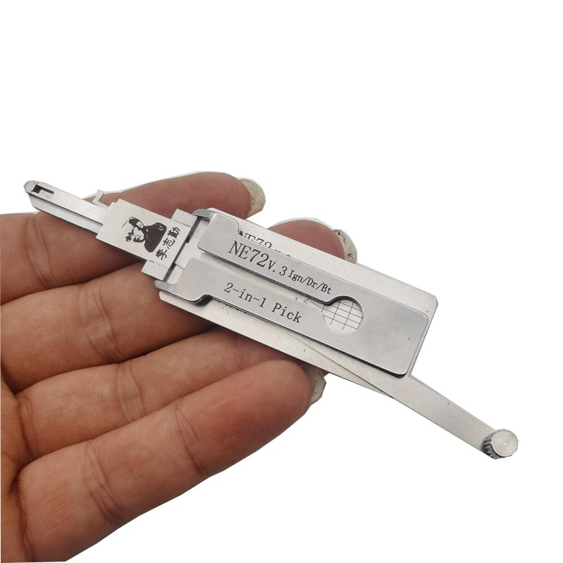 LISHI NE72 2in 1 Car Door Lock Pick Decoder Unlock Tool