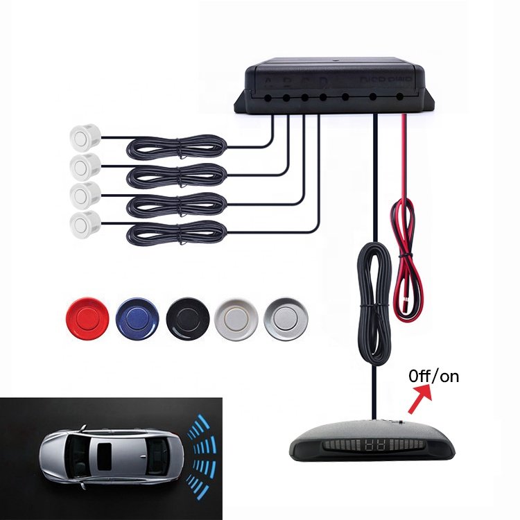 Parking Aid System for Universal Car Reversing Sensor Alarm and Human Voice Alarm Parking Sensor
