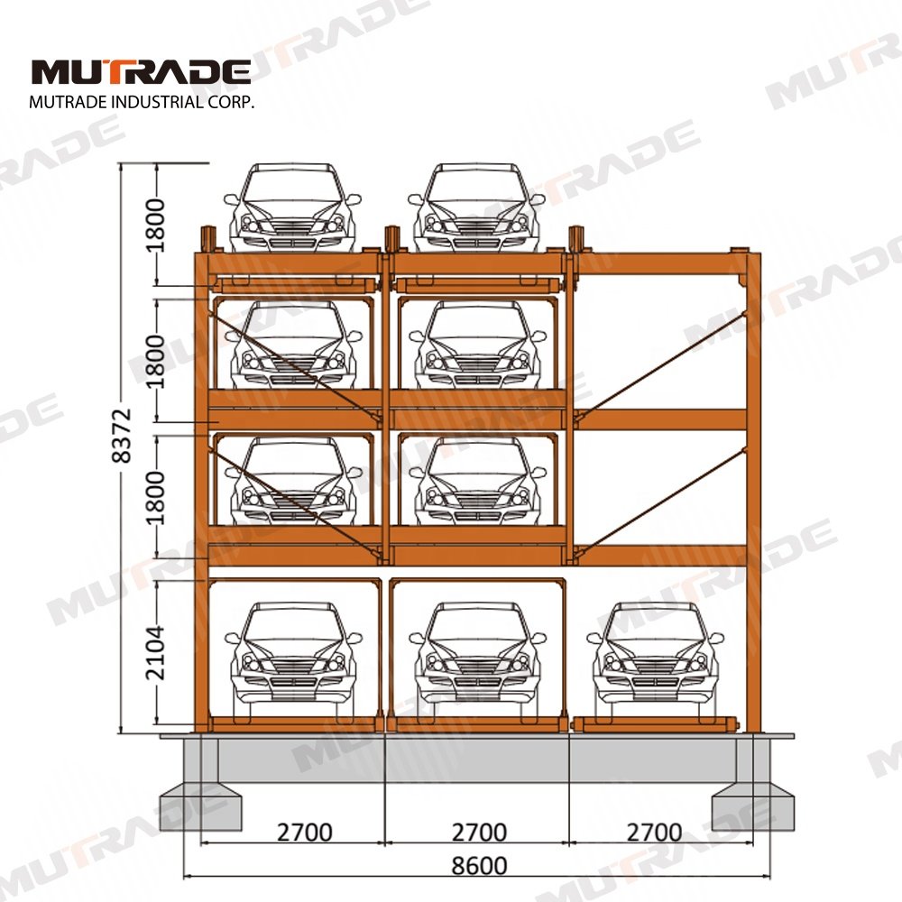 Motor Driven Anti-fall Safety Devices SUV Smart Car Puzzle Parking System