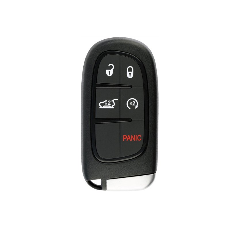 5 Buttons 433.92MHZ QN-RS537X Chip Fobik Entry Car Fob Keyless Remote Key for 2014-2019 Chrysler Jeep Grand Cherokee