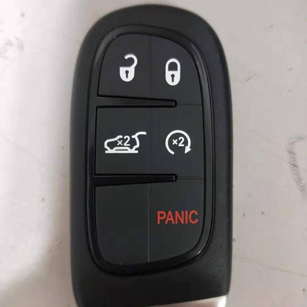 5 Buttons 433.92MHZ QN-RS537X Chip Fobik Entry Car Fob Keyless Remote Key for 2014-2019 Chrysler Jeep Grand Cherokee