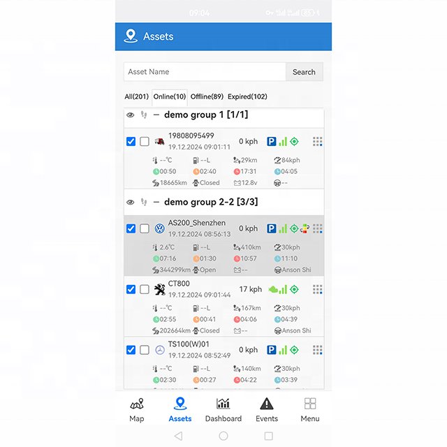 GPS Tracking Software with Alarm Push Notification for Fleet Management Trade Asset Personal Car Location Alarm