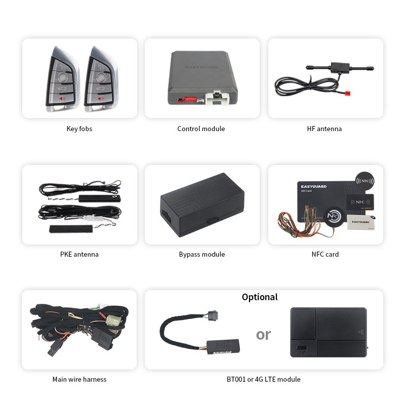 Plug and Play Remote Start Kit for BMW 118, F10, F11, F12, F13, F15,F18, F25, F39,F48, F49 CANBUS Push Button Start Car Alarm