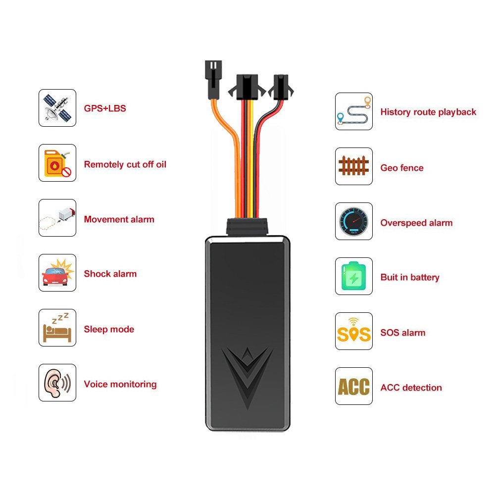 Stop Engine Remotely CA004 Truck Motorcycle With Sos and Microphone Support Door Alarm