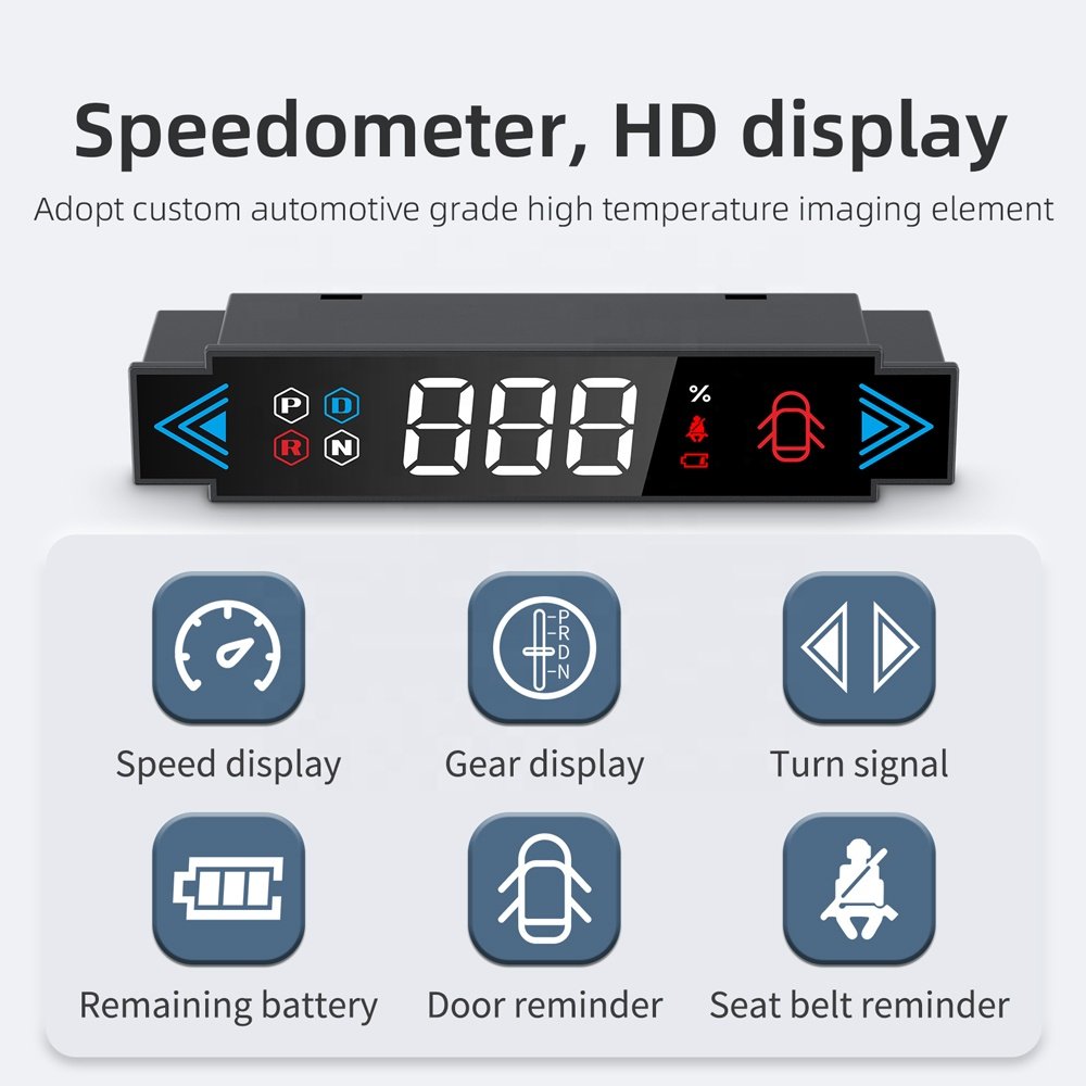 WiiYii Newest Popular OBD Head up Display Car Accessories Digital Speedometer T7 Hud for Tesla Model 3 Model Y
