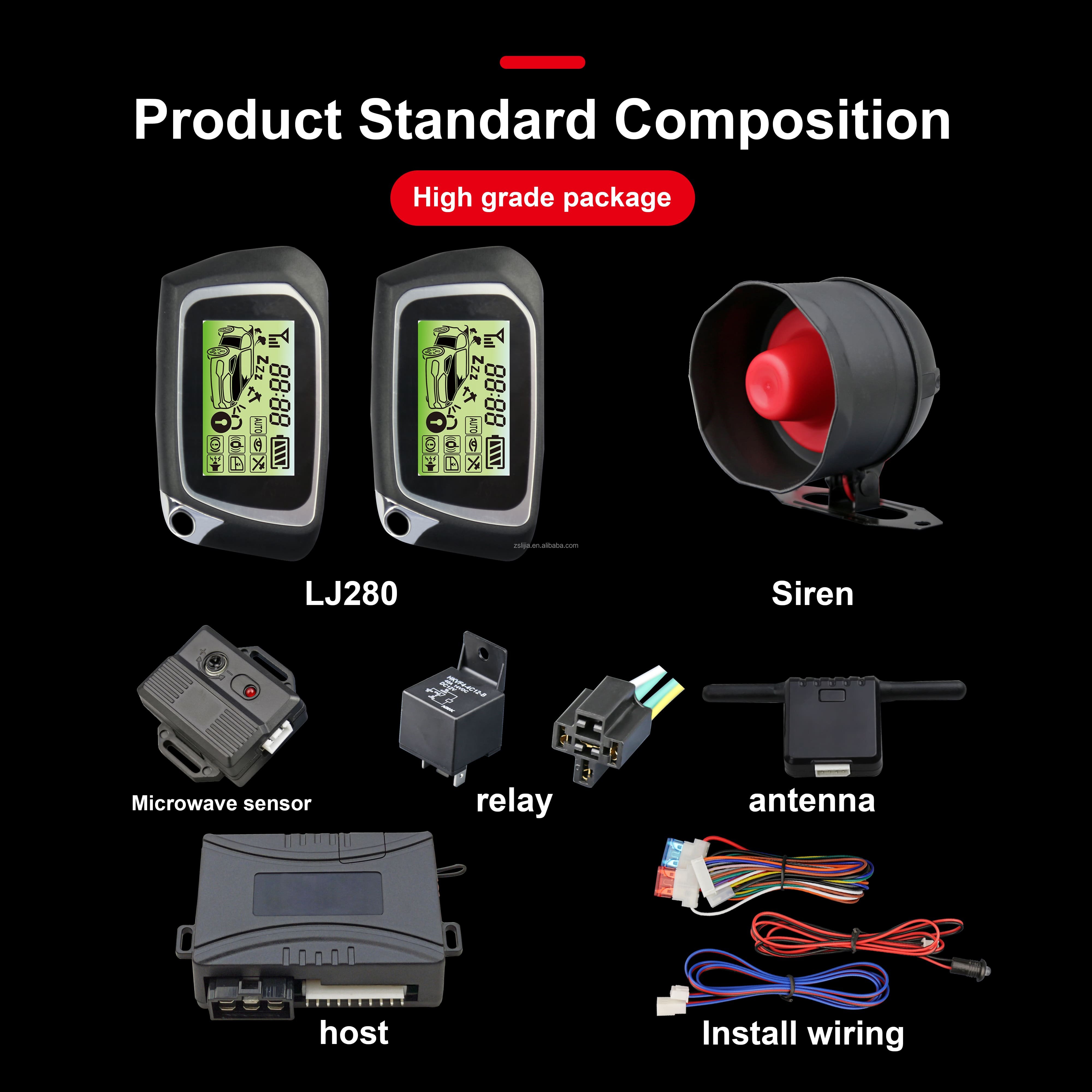 NTO Keyless Entry Auto Start Alarms Remote Engine Start Stop 2 Way Lcd Starting Viper Car Alarm System With Bt App