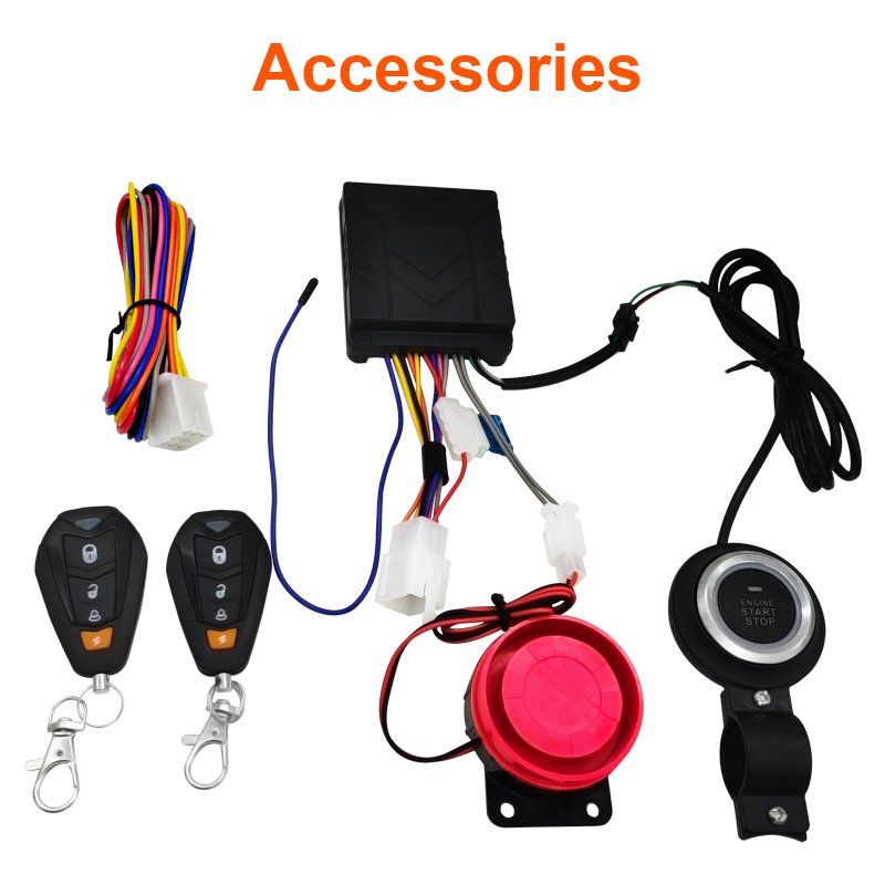 Top Selling Motorcycle Alarm With One Click Start Button Mobile Phone Remote Control Motorcycle Alarm System