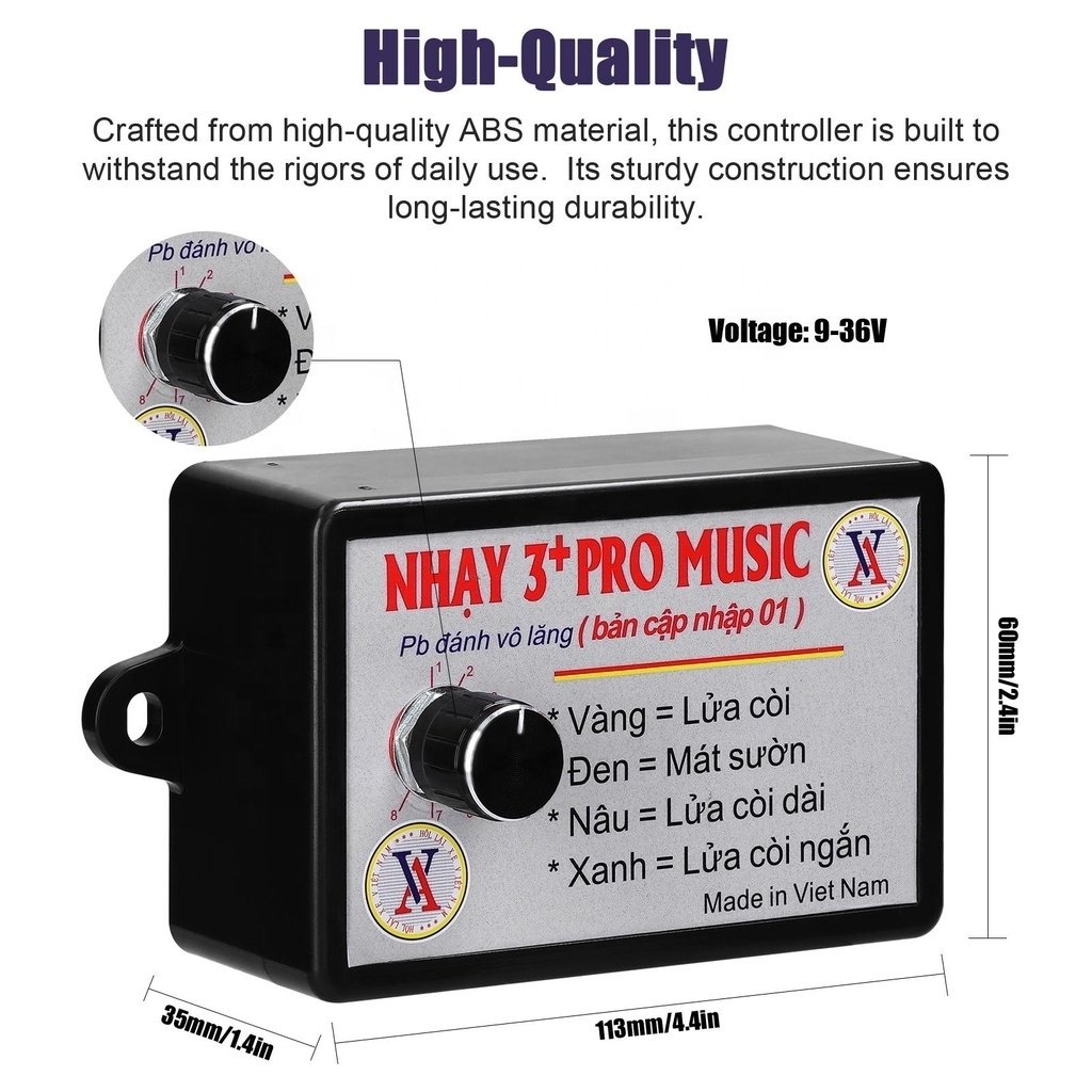 Truck Horn Rapid Relay Nhay 3pro Music Relay Tunebox Music Box Nhay 3+Pro for truck car motor