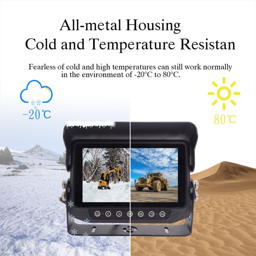 1080P AI Waterproof Front Camera Cars Forklift Trucks Vehicle Side Monitor Reverse Aid Blind Spot Detection BSD System Camera