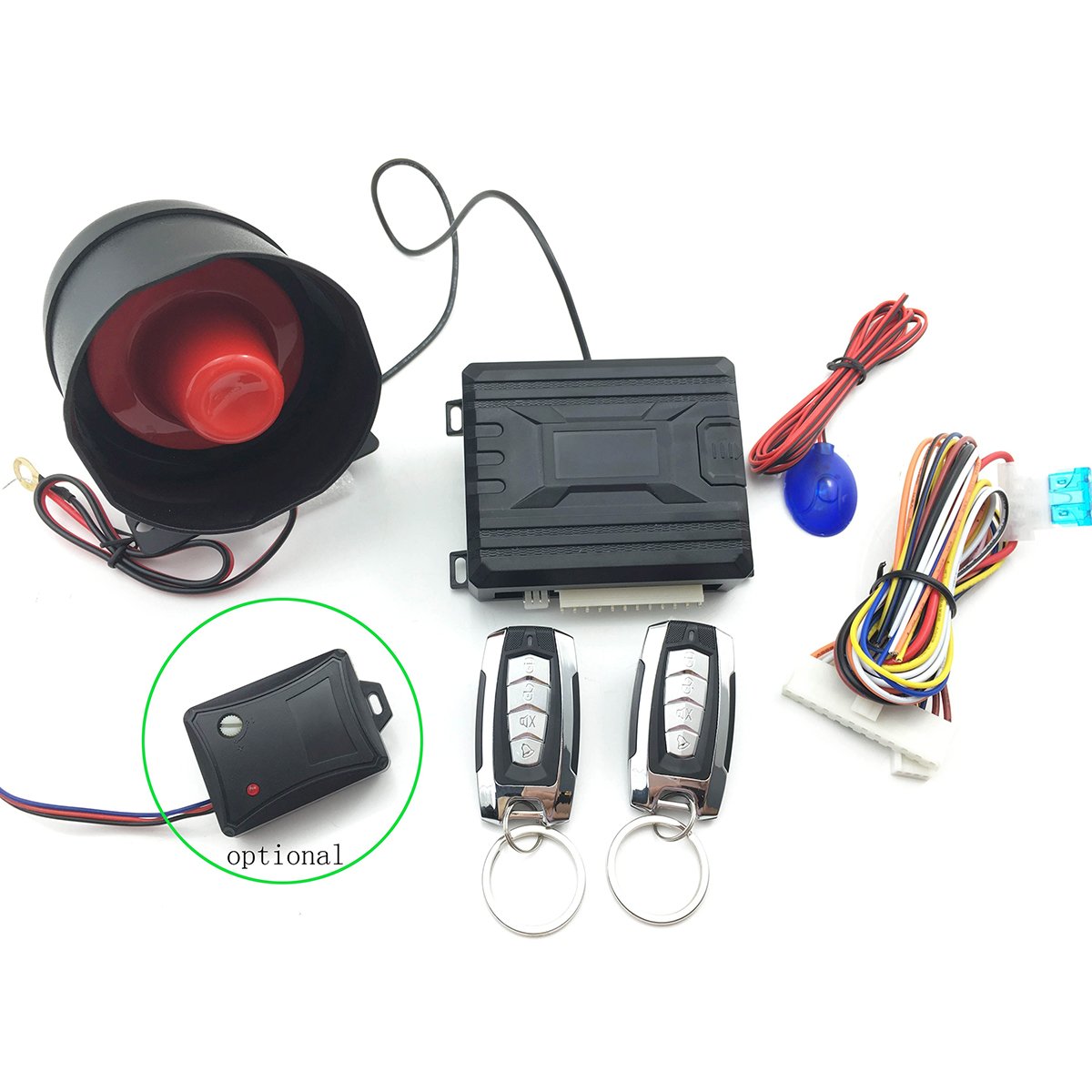 Automobile Remote Control Engine Start Security Siren Anti Theft Car Alarm System for Car Alarms