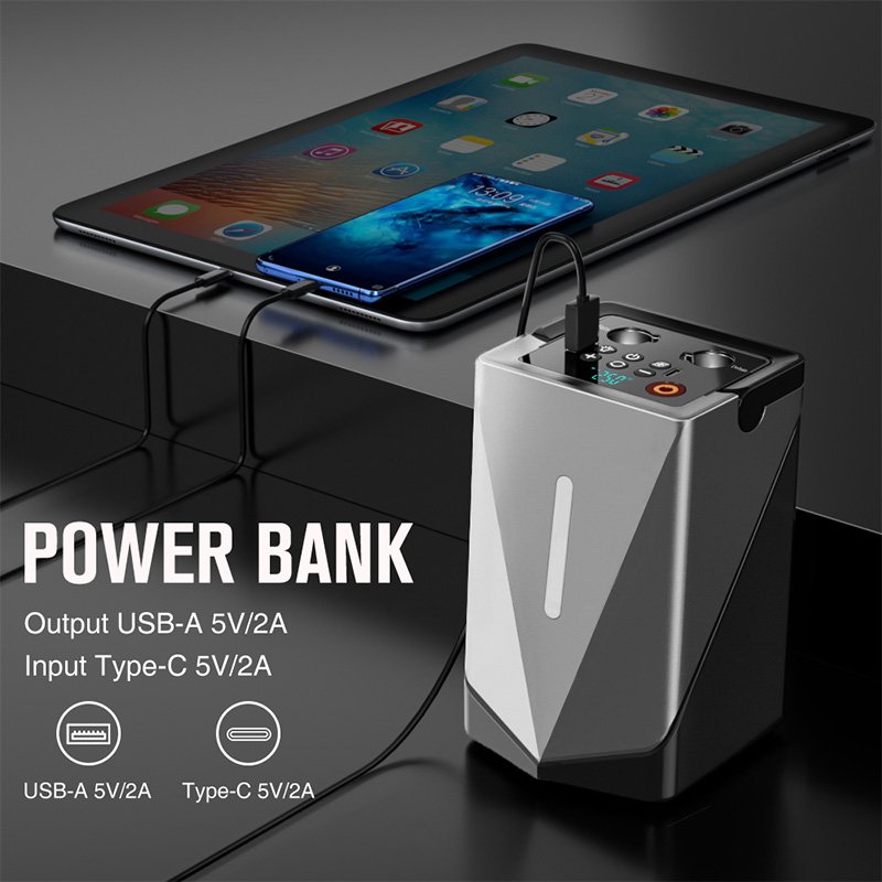 Factory Price Smart Car Jump Starter Air Pump & Blower 10000mAh Air Inflator Compressor Jump Starter Tyre Inflator & Power Bank