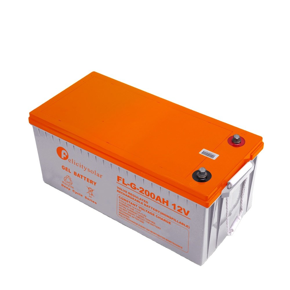 Felicity Solar Gel Battery Gel Series 12v 100Ah 150Ah 200Ah Rechargeable Lead Acid Batteries