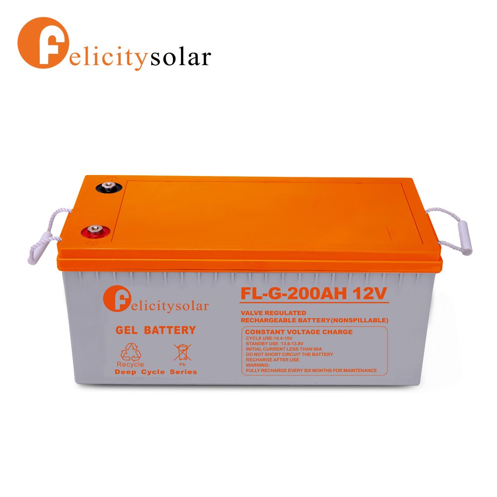 Felicity Solar Gel Battery Gel Series 12v 100Ah 150Ah 200Ah Rechargeable Lead Acid Batteries