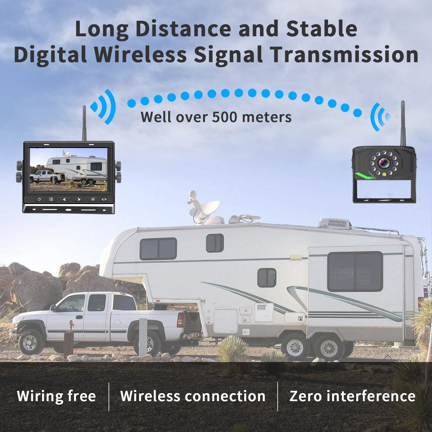 Factory Wholesale Wifi Rear View Monitor Wireless Reverse Backup Camera Car DVR Recorder Camera