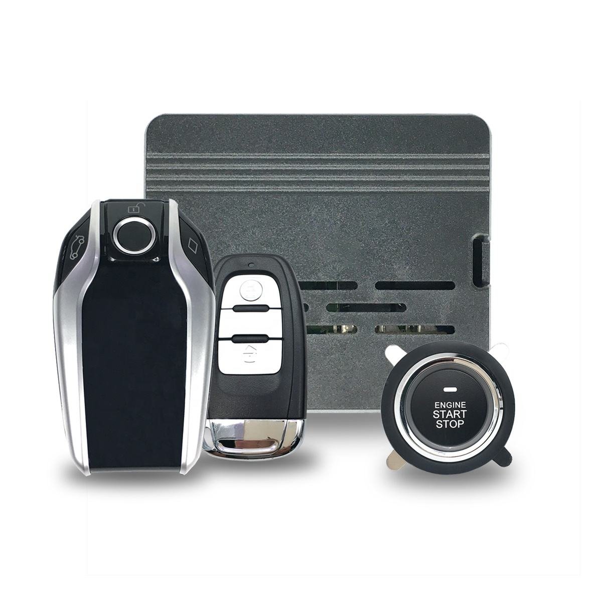 Remote Start PKE Keyless Entry Start Stop Car Alarms With Smart LCD Key