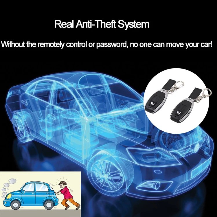 Top Selection Smart Security Alarm Two Remote Control Wireless Original Relay Anti-theft Alarm Immobilizer for Car Toyota