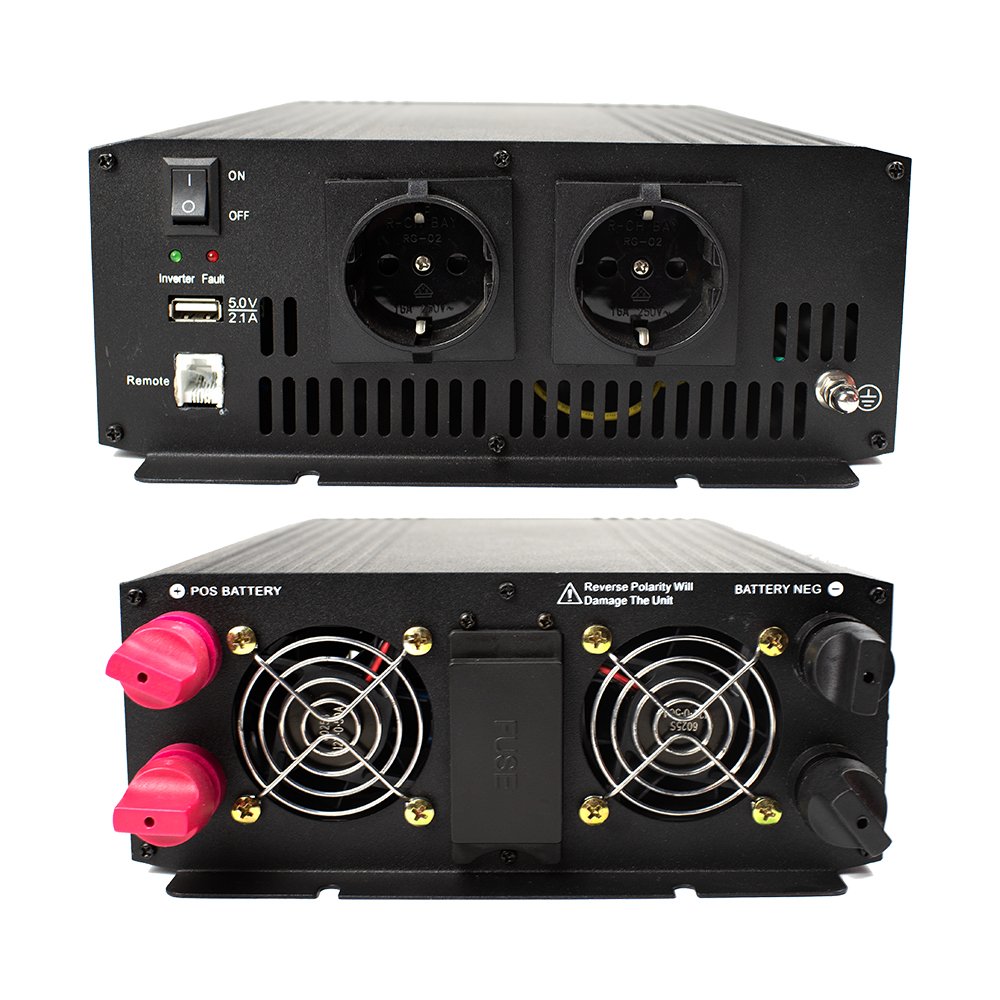 Pure Sine Wave Inverter 1500W DC12V 24V to AC220V Inverter Power Converter for Car Voltage Transform