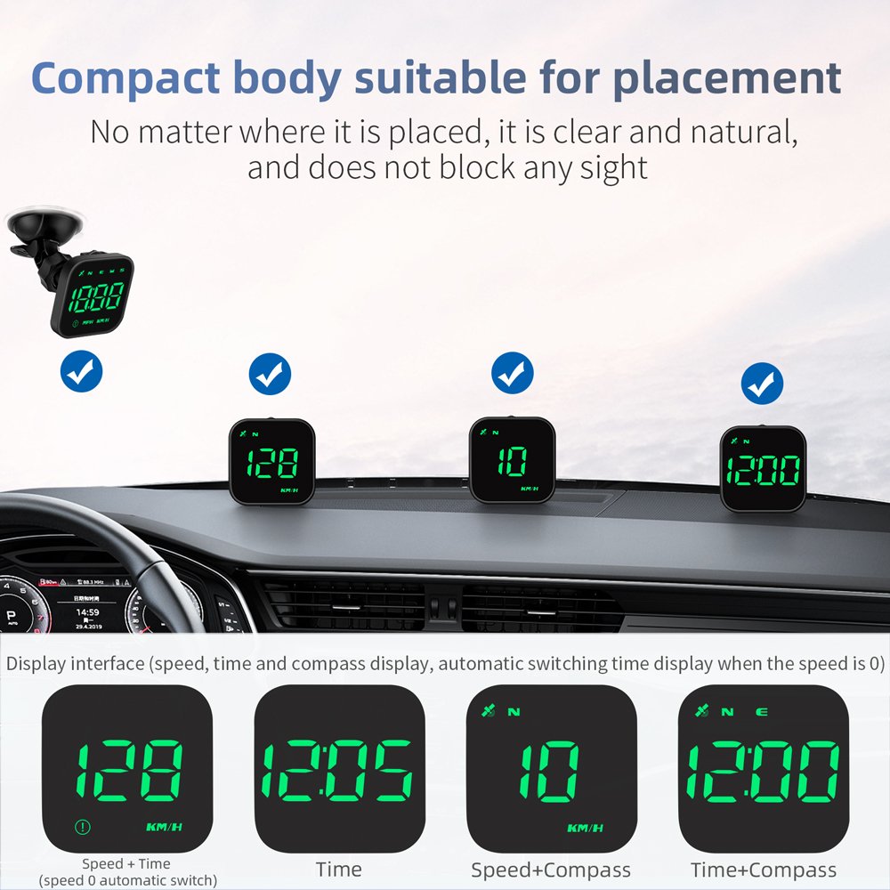 New 100% Universal G4S Car HUD Head up Display KMH & MPH Digital GPS Smart Speedometer Over Speed Alarm