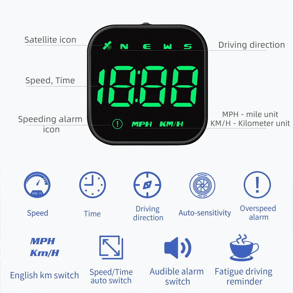 New 100% Universal G4S Car HUD Head up Display KMH & MPH Digital GPS Smart Speedometer Over Speed Alarm