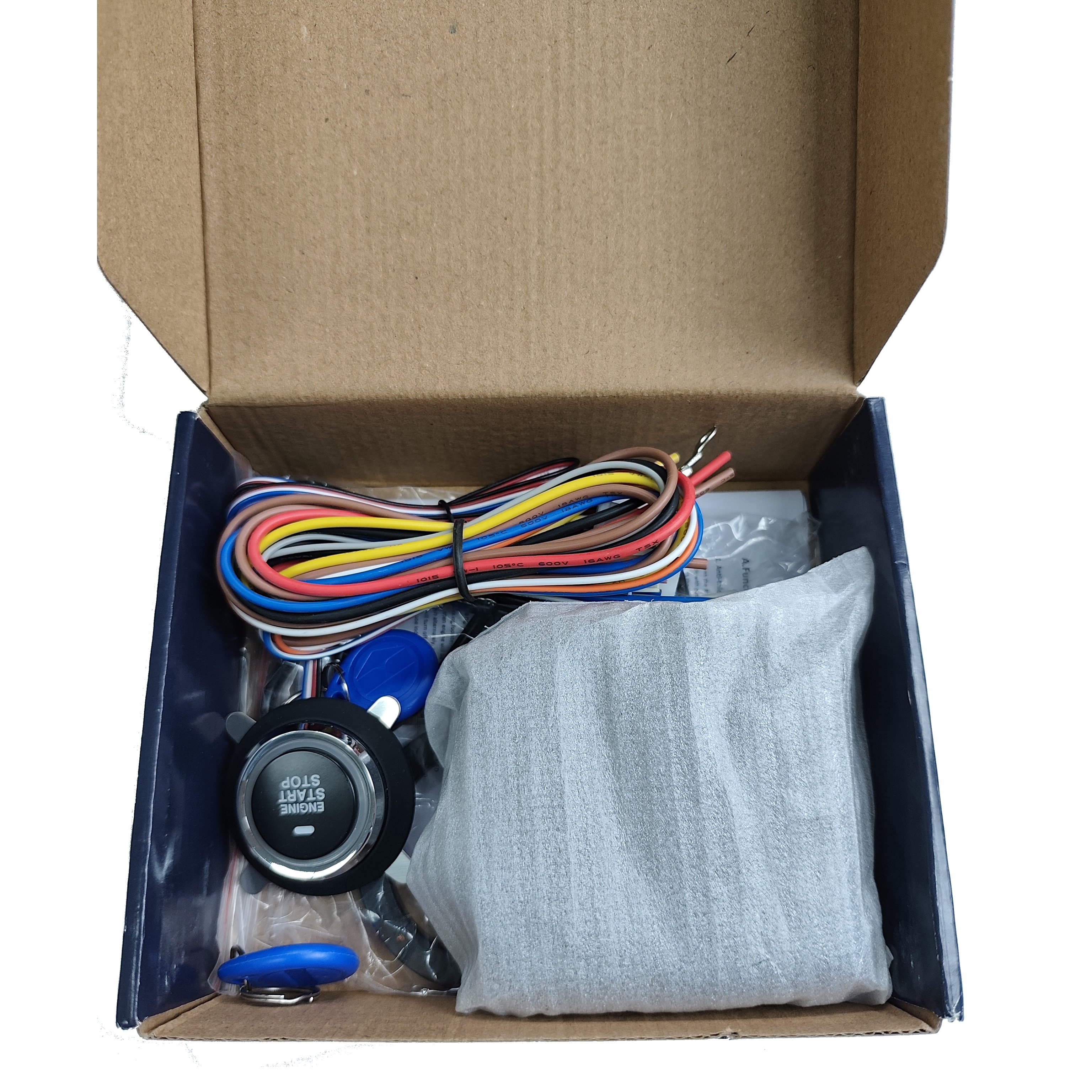 Keyless Entry Remote Control Push Button Start Stop System with RFID Anti-theft Car Immobilizer System
