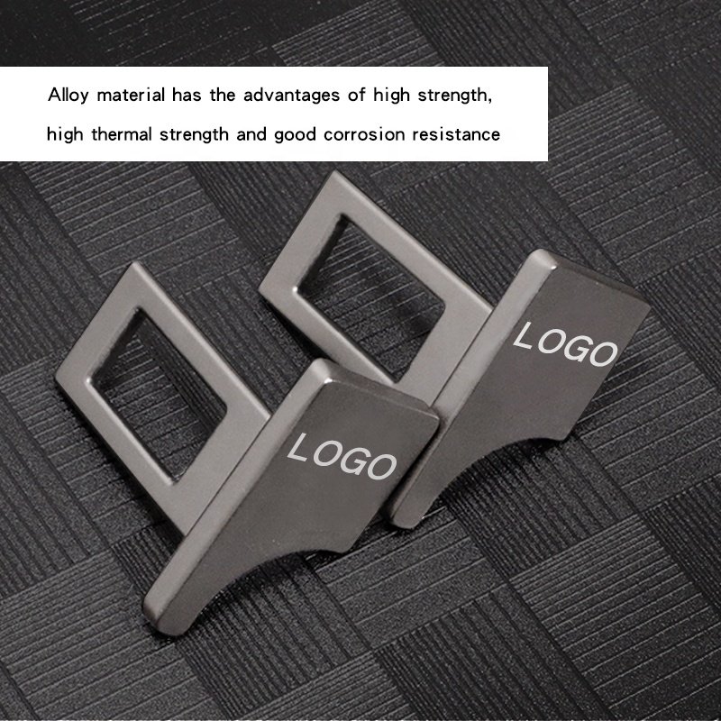 KLNT Alarm Canceler Stopper Car Seat Belt Buckle Factory Price Custom Metal Zinc Alloy Universal 10 Sets 1pair Per Opp Bag 62.4g