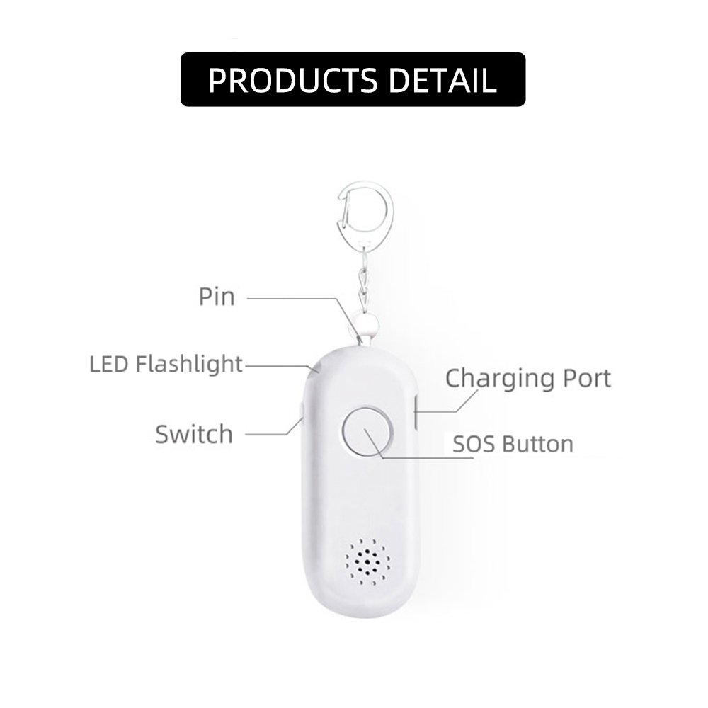 SOS Alert Personal Security Device Anti Rape Attack Emergency Personal Alarm for Woman