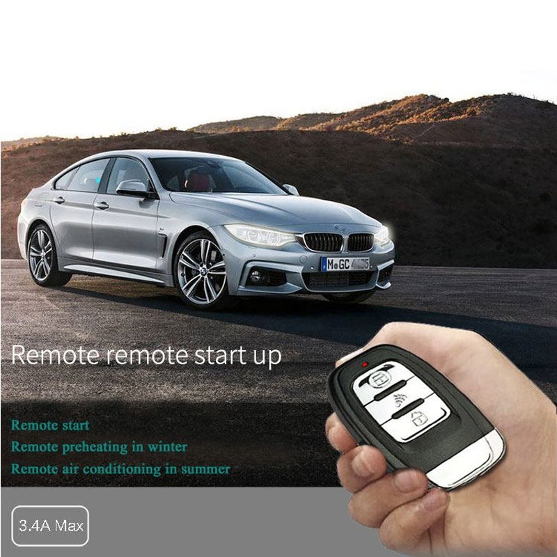Hot Sales Car Remote Start Stop Kit Bluetooth Mobile Phone APP Control Engine Ignition Open Trunk PKE Keyless Entry Car Alarm