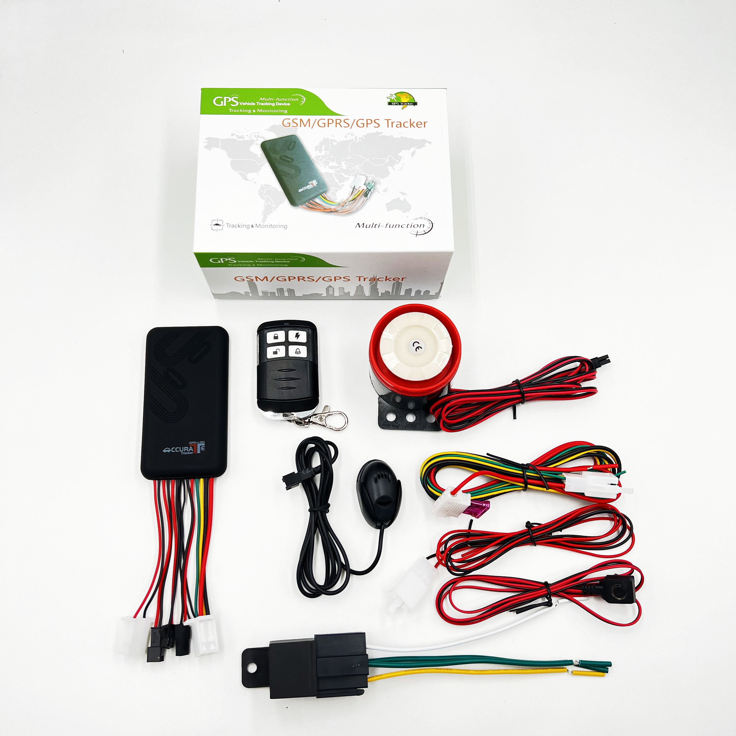 Two Way Calling Car Siren Alarm Lock Motorcycle Vehicle Remoter Control GPS tracker With Remotely Stop Car Rastreador GPS