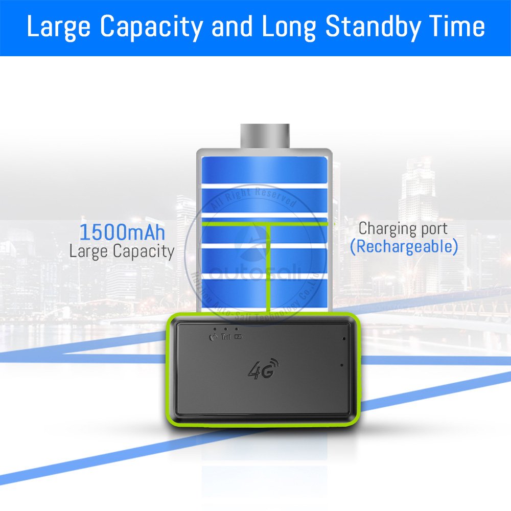Autosali Ratreador Telematics GPS Location Application Portable Mini GPS Track Pocket Asset Tracker Machinery Suitcase 4G VG07