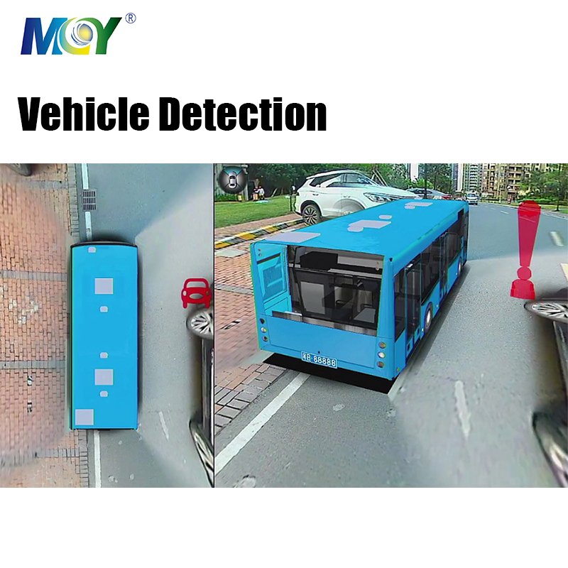 360 Panoramic AI Camera Bus System BSD Alarm AI 3D Bird View 360 Degree Camera for Truck Bus BSD