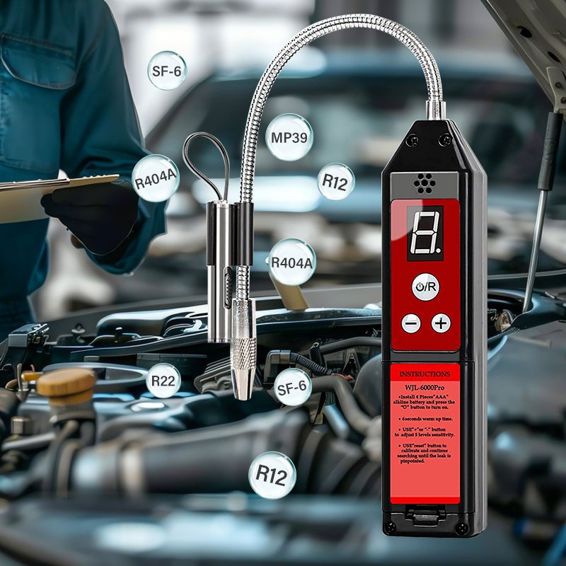 Smart Leak Detector Car air Conditioning Handheld Combustible Gas Hydrogen Pressure Halogen Detector