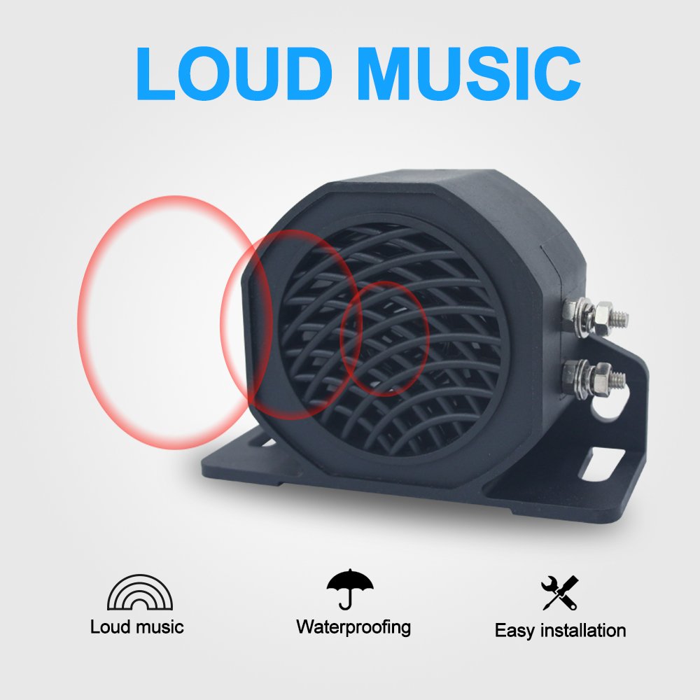 Dc12-48v or 9-80v Waterproof Ip67 Loud Decibel Car Beep Back up Alarm Reverse Horn for Truck and Bus