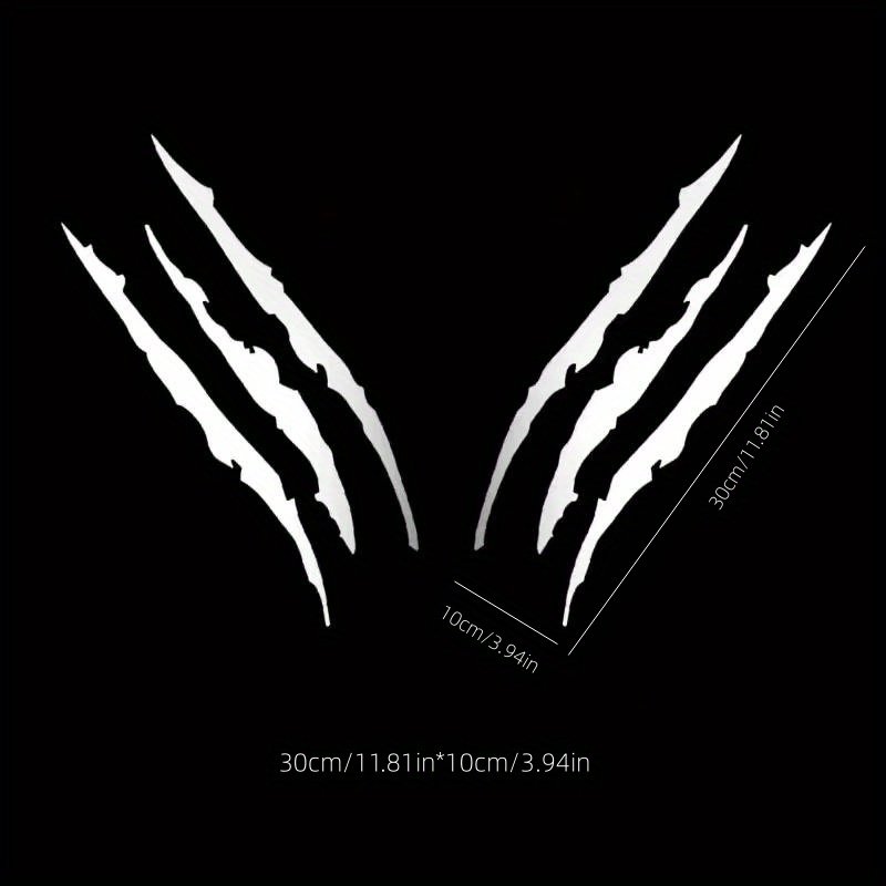 Car Light Brow Gripper Sticker Headlight Hood Scratch Car Decorative Claw Marks Stick Light Brow