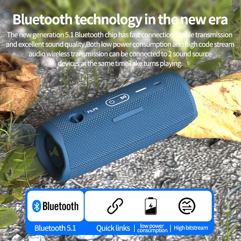 HOT-SALE Popular Small and Lightweight Flip5 Portable Waterproof Bass Speaker Portable Outdoor Portable Mini Speaker