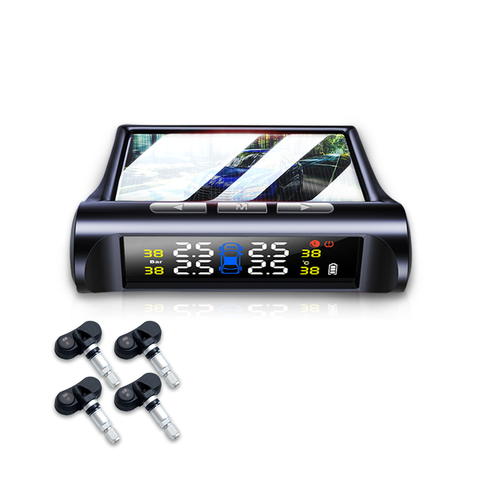 Vehicle Tools Solar TPMS Internal Sensor Digital Car Alarm System Tpms Auto Diagnostic Tool