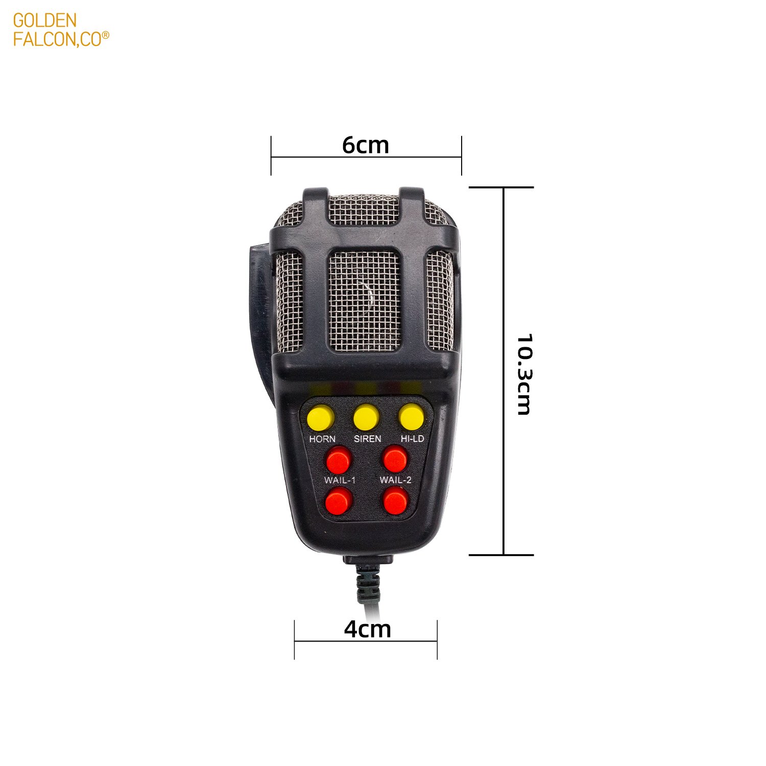 12V 100W 125dB 7 Tones Car Warning Alarm Loud Speaker Car Electric Alarm Air Horn Siren Speaker