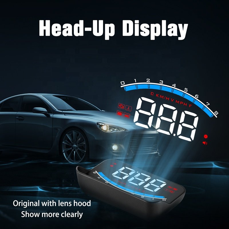 Auto Hud Car HUD Display OBD2 Speedometer Car Gadgets Speed/Water M6s Head up Displays New Diagnostic Tool