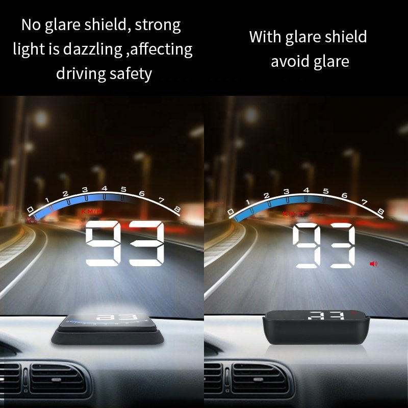 Auto Hud Car HUD Display OBD2 Speedometer Car Gadgets Speed/Water M6s Head up Displays New Diagnostic Tool