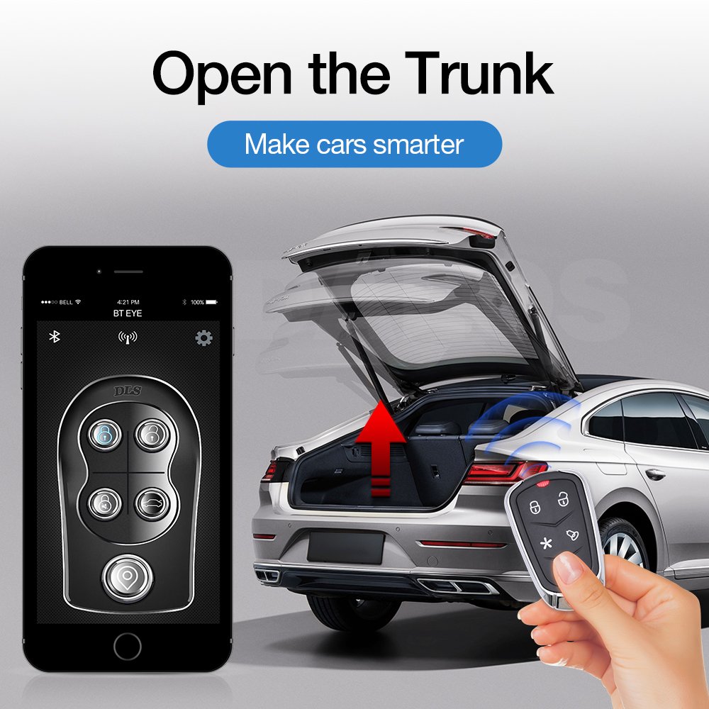 12V Universal Car Alarm System Anti-Hijacking Central Locking System One Way Smart Keyless Entry Car Security System
