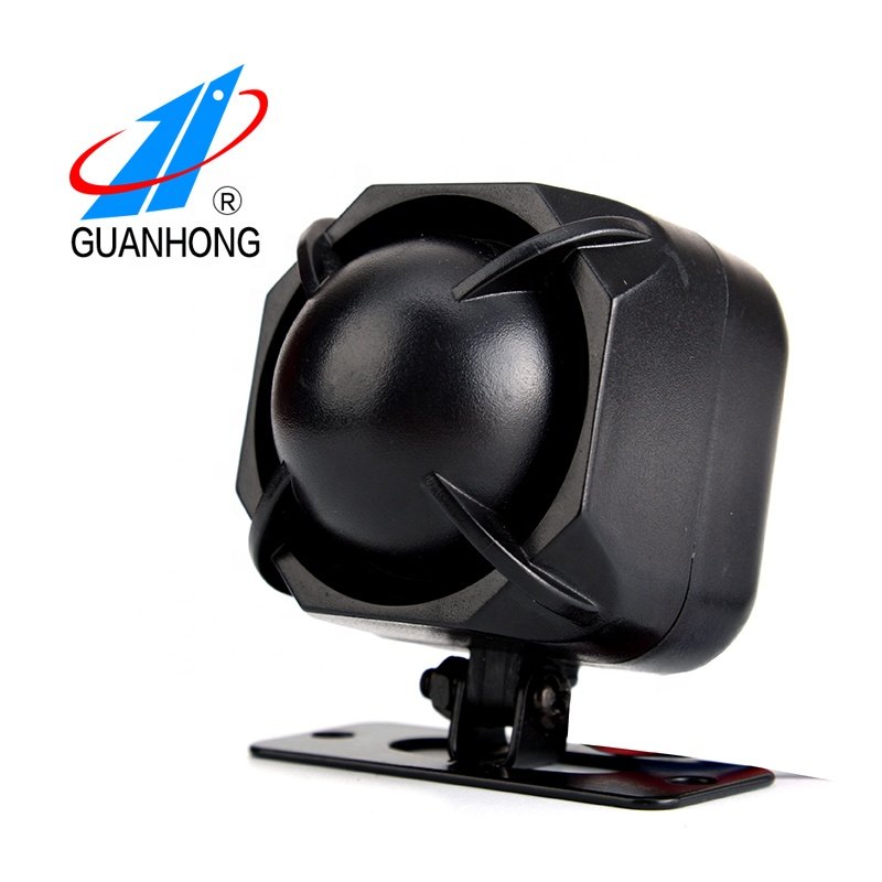 Car Alarm Siren 15/20W 12V Battery Backup Alarm 1 or 6 Tone Siren with Battery