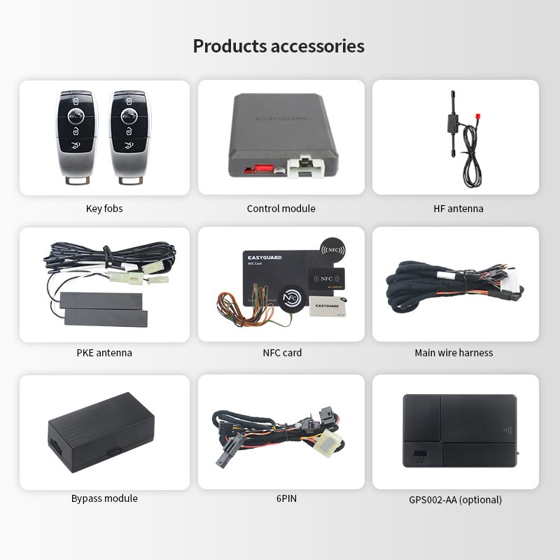 EASYGUARD CAN BUS PKE Remote Starter Fit for Mercedes-Benz 19-22 Benz GLc X253/ 19-21 c Class W205/ 21-23 E CLASS W213